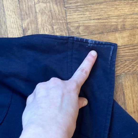 Neon Buddha Navy Blue Side Zip Up Cotton Tunic Yoga Style Jacket in XS - Picture 6 of 7